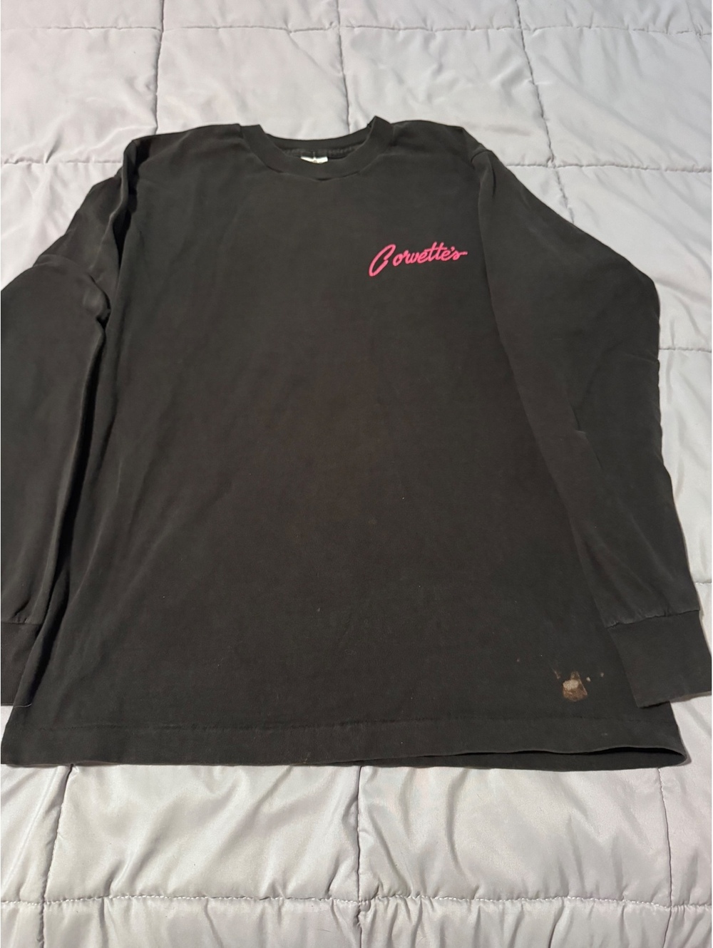 Vintage Corvette’s 50’s Cafe Grants Pass Oregon Long Sleeve T Shirt M Fruit Loom